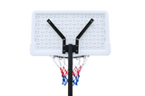 Portable Junior Basketball Hoop Stand Free Standing with 28" Backboard Height Adjustable up to 7' for Teens