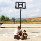 38'' Backboard Portable Height Adjustable Basketball Hoop Goal System For Kids/Adults Indoor Outdoor