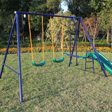 Playground Metal Swing Chair With Slide