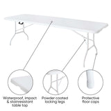 8' Multi-purpose outdoor folding 8ft casual picnic table game party table
