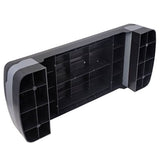 27in Aerobic Step Platform with 2 Risers Adjustable Exercise Fitness Workout Stepper,Black and Gray
