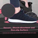 28in Aerobic Step Platform with 2 Risers Adjustable Exercise Fitness Workout Stepper,Black and Pink
