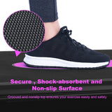 28in Aerobic Step Platform with 2 Risers Adjustable Exercise Fitness Workout Stepper,Black and Purple