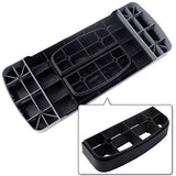 27in Aerobic Step Platform with 2 Risers Adjustable Exercise Fitness Workout Stepper,Black and Gray