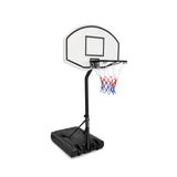 Portable Pool Side Basketball Hoops Height Adjustable 3ft -4ft Basketball System 35'' Backboard with Wheels for Teenagers Youth