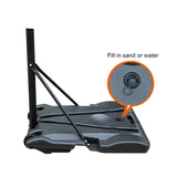 Portable Junior Basketball Hoop Stand Free Standing with 28" Backboard Height Adjustable up to 7' for Teens