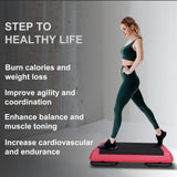 28in Aerobic Step Platform with 2 Risers Adjustable Exercise Fitness Workout Stepper,Black and Red