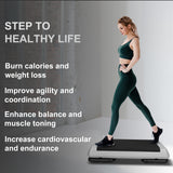 28in Aerobic Step Platform with 2 Risers Adjustable Exercise Fitness Workout Stepper,Black and Grey