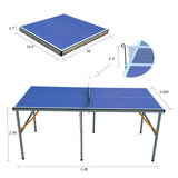 72'' Foldable Portable Ping Pong Table£¬0.5'' Thick W/Accessories for Indoor Outdoor