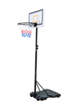 Portable Junior Basketball Hoop Stand Free Standing with 28" Backboard Height Adjustable up to 7' for Teens