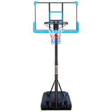 Portable Pool Side Basketball Hoops Height Adjustable 4ft -6.5ft Basketball System 35'' Backboard with Wheels for Teenagers Youth