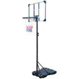 Portable Basketball Hoops & Goals Adjustable 5.8ft -7ft Basketball System Height 28'' Backboard for Adult Teenagers Indoor Outdoor Use